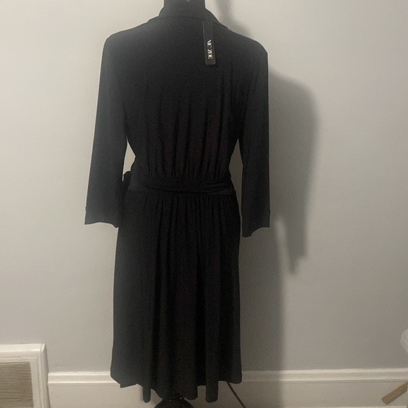 NIC + ZOE Black Onyx Wrap Dress Sz L NWT - Picture 3 of 7